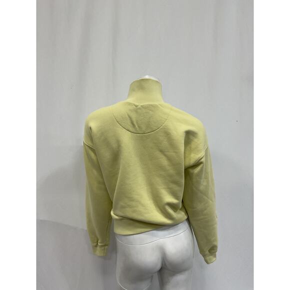 Maison Kitsun� 'Baby Fox' Yellow Turtleneck Sweatshirt Size XS - Picture 3 of 5